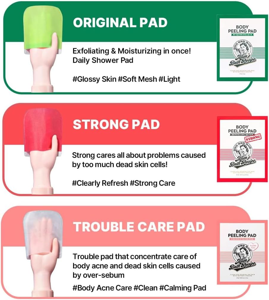 Mom's Bath Recipe Peeling Pads Honey & Yogurt 8pcs