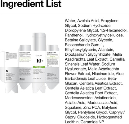 ANUA Azelaic Acid 10% Soothing Serum 30ml