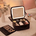 Malaynaaz Glam Case black LED makeup case with lighted mirror – photo 2