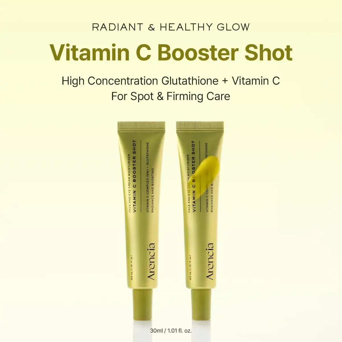 Arencia Vitamin C Booster Shot — Face & Eye Cream Moisturizer