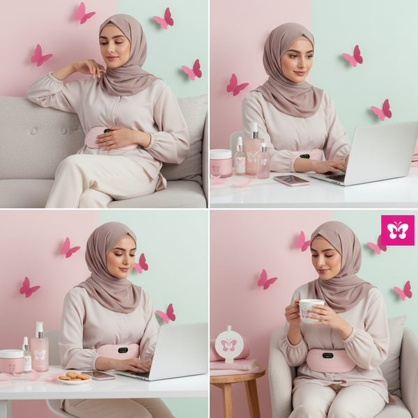 حزام تدفئة ومساج للبطن – راحة وأناقة في كل لحظة